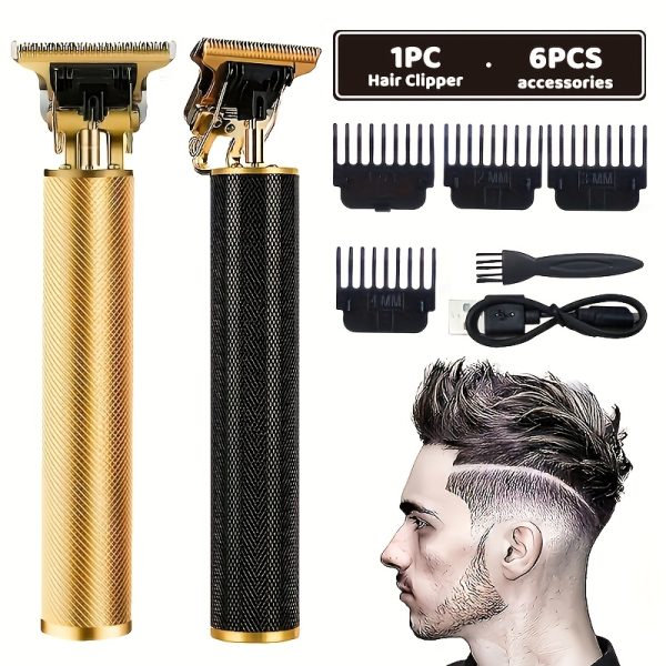 Electric Hair Clipper Cordless Hair Trimmer Set for Hair Cutting, Professional Trimmer USB Rechargeable