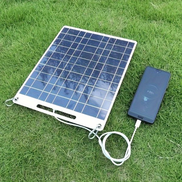 Sunant 15W/20W Portable Solar Panel, 5V Dual USB Fast Charging, Panel Kit for Outdoor Emergency Battery Charging, Suitable for Camping And Hiking Mobile Phone Chargers.