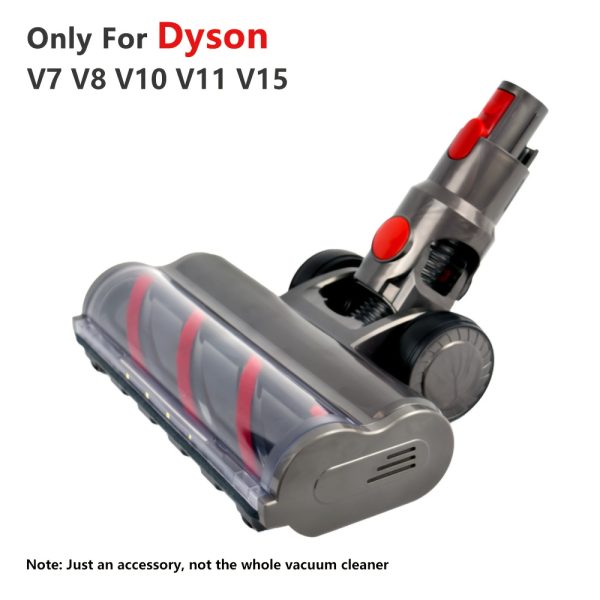 LED Illuminated Vacuum Replacement Roller Brush Head for Dyson V7 V8 V10 V11 V15 Models, Durable Plastic Vacuum Cleaner Attachments for Hardwood Floors and Carpets, Hardwood Floor Cleaner | Sleek Attachment Design | Durable Plastic Construction, Vacuum Cleaners for Home