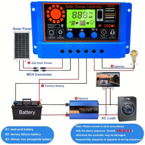 1 Set, 30Amp Solar Charge Controller Dual USB LCD Display 12V 24V Solar Cell Panel Charger Regulator 30A Charging Controllers