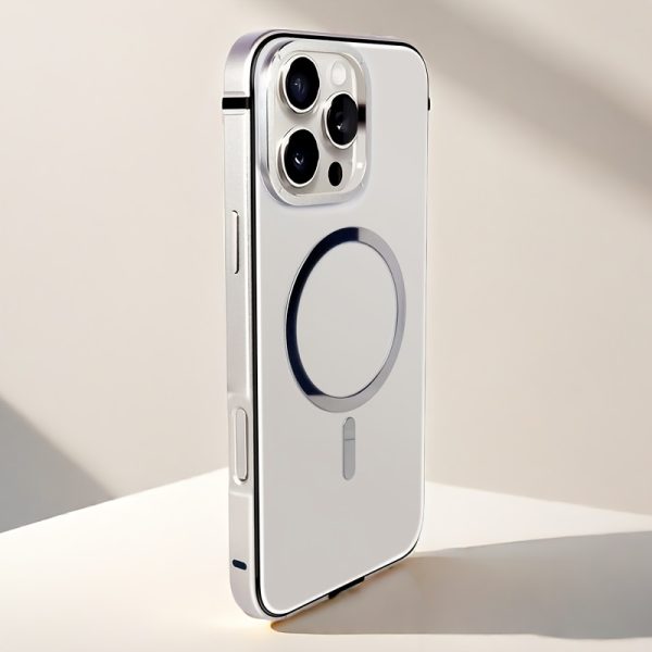 2025 New Model Phone Case for Iphone 16 And 15 Pro Max. Titanium Stainless Steel Frame. Magnetic Wireless Charging in Matching Color with The Phone. Trendsetting Matte Ultra-Thin Protective Case for Iphone 16 Pro Max.