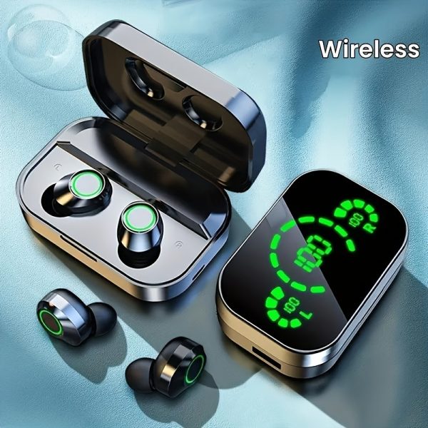 Mirror Design Wireless Headset with LED Display for Sports, Gaming And Everyday Use