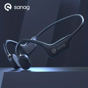 1pc SANAG A5X Bone Conduct Wireless Sports Headphones, Open-Back Earphones with Noise Cancelling Voice Call, Type-C Charging, 3D Stereo Sound, Non-Waterproof, for Cycling & Exercise, Compatible with Cellphones, Wireless Earbuds