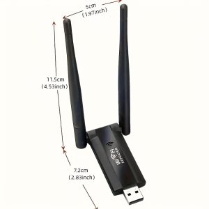 1pc Dual Band 300Mbps USB WiFi Adapter Repeater, Portable 2.4G Signal Booster with Plug-in Mobile Hotspot Function, No Battery Required, Built-in Drivers for Easy Connectivity