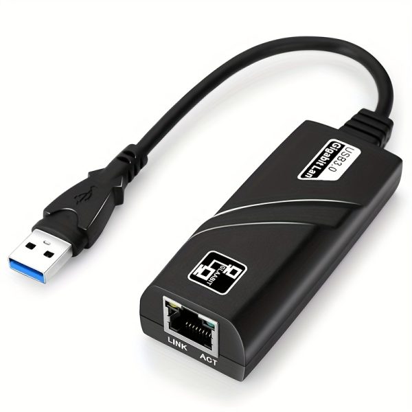 USB 3.0 To Gigabit Ethernet, USB To Ethernet Adapter, Supports Windows 11, 10, 8.1, 7, XP, Linux, Chrome OS
