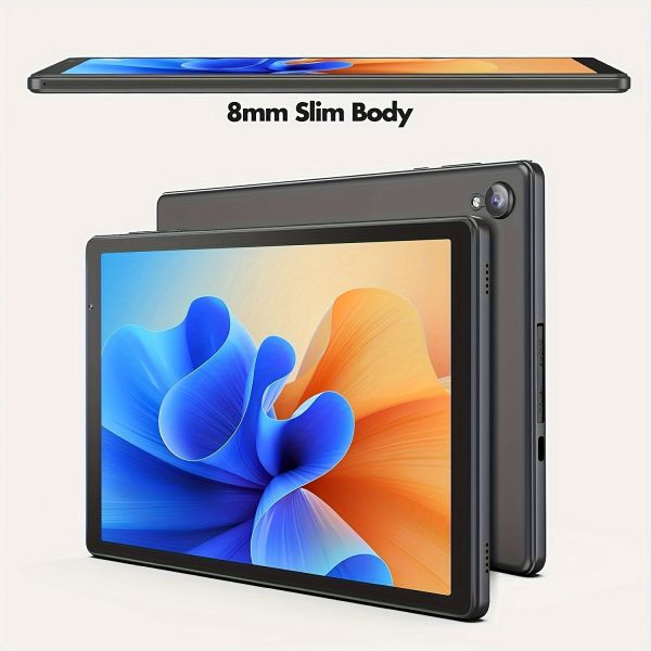 PRITOM 10.1-Inch Android 12 Tablet, High-Definition IPS Screen, Expandable Memory (4GB to 1TB), Dual Cameras, Wi-Fi Connectivity, Stereo Speakers, Type-C Charging, Allwinner Quad Core Processor, PC Material, Black, Expandable Storage Tablet | Minimal Bezel Display | USB Charging, PRITOM