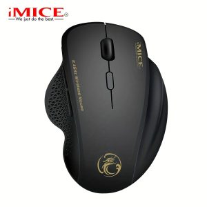 G6 ABS Wireless Mouse Ergonomic Computer Mouse 2.4Ghz Gamer PC Optical Mouse with USB Receiver for Laptop PC