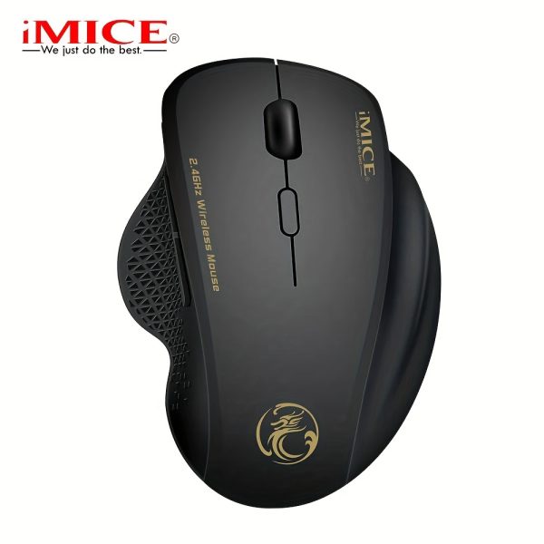 G6 ABS Wireless Mouse Ergonomic Computer Mouse 2.4Ghz Gamer PC Optical Mouse with USB Receiver for Laptop PC