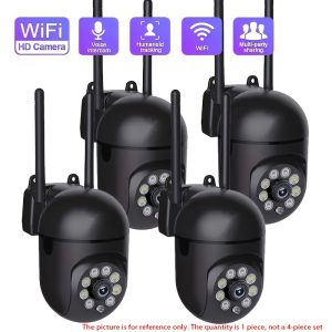 Wireless Wi Fi smart home security camera, spherical security camera, Wi Fi camera, motion detection, color night vision, alarm push, 360 ° panoramic monitoring camera, intelligent motion detection, two-way audio
