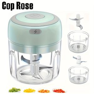 100ml/250ml Mini Kitchen Garlic Press Chopper Electric Garlic Chopper Meat Grinder, USB Rechargeable Masher