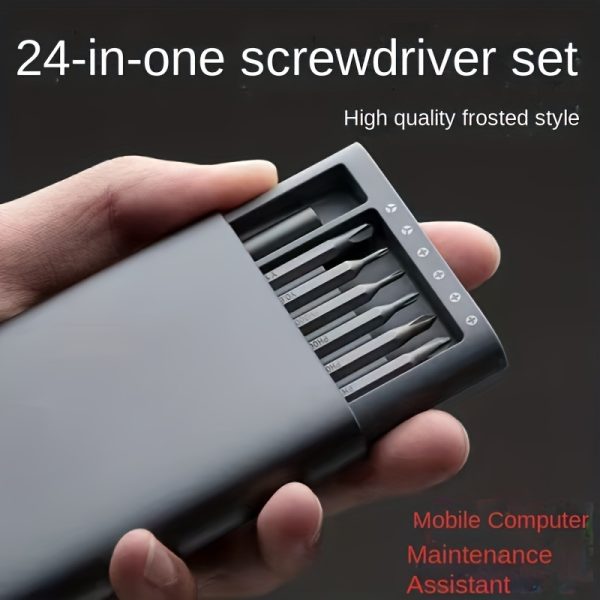 24-in-1 Multifunctional Precision Screwdriver Set, Suitable for Mobile Phone and Tablet Disassembly and Repair Tools, Includes Various Screwdriver Heads