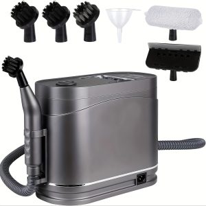 SENBOWE Handheld Steam Cleaner, 1.2L Pressurized Multi-Surface Natural Steam Cleaner, UK Plug, 220-240V, for Home, Car, Sofa, Grout, Tile Cleaning - No Battery, Power Supply Included