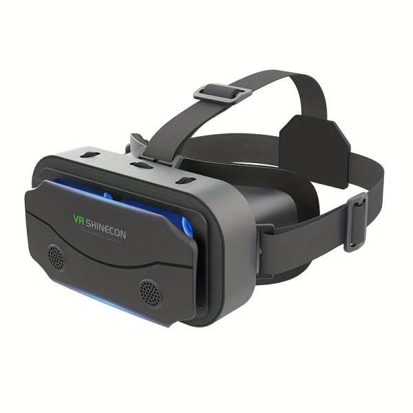 VR Headset Virtual Reality Glasses Set Gaming Digital 3D VR Headset Adjustable VR Goggles Support 7-inch 4K Movie Panoramic Mobile Smart Glasses