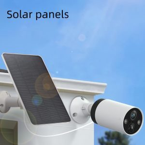2/3pcs Solar Panel Can Be Used for Outdoor Low Power Consumption Surveillance Cameras and Fans Charging, Power Bank Charging. Solar Panel Compatible with Type-C and USB Interface, Black/White