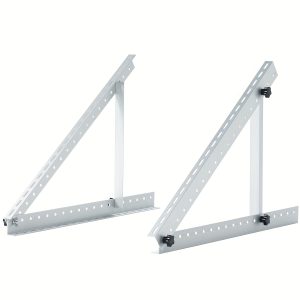 104.14cm Adjustable Solar Panel Tilt Mounting Brackets, 0-90° Adjustable Angle, Foldable Design, Supports Up to 300W - Ideal for RVs, Boats & Flat Roofs