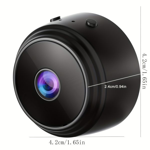 OURLIFE WiFi Security Camera, Indoor/Outdoor Surveillance, App Control, USB Powered with Rechargeable Lithium Polymer Battery, Built-in Microphone, Non-Waterproof, Wi-Fi Enabled Home Assistant