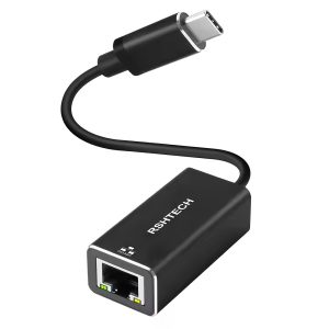 RSHTECH USB C 3.0 to 1000/2500Mbps Ethernet USB RJ45 Adapter Supports Windows 11, 10, 8.1, 7, XP, Linux, Chrome OS