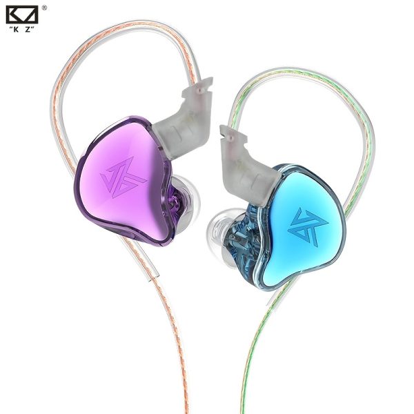 KZ EDC In-Ear Monitoring Headphones with a Microphone, Custom Bass Headphones Suitable for Djs And Singers, Designed for Musicians with Noise-Canceling Features.