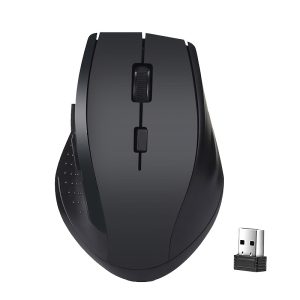 BalanceFit Ergonomic Wireless Mouse with USB Receiver - Ultra-Thin, Portable Design for Gaming, Office & Entertainment - Comfortable Touch, Streamlined Curved Surface, Ambidextrous Use, 10m Interconnection Plug & Play, No Driver Installation Needed, Office Accessories | Minimalist Receiver | Smooth Finish