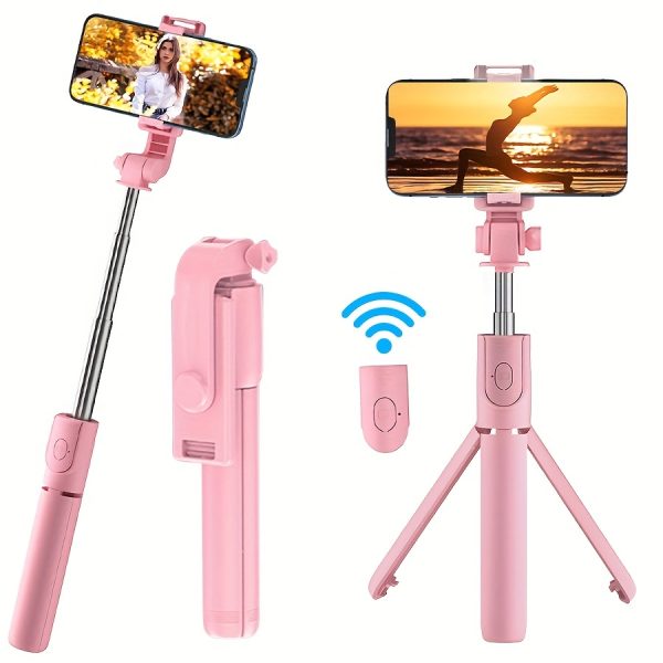 Selfie Stick Multifunctional Tripod Wireless Remote Control Selfie Stick Extended Remote Control Mobile Phone Holder Live Broadcast Tripod Multifunctional Photo Universal Travel Selfie Artifact