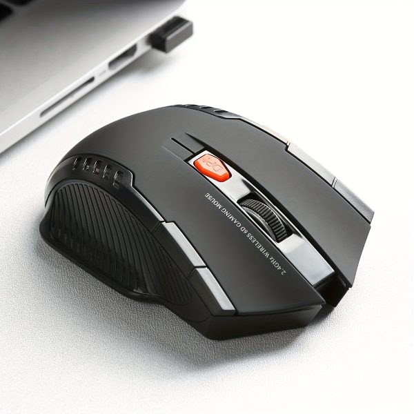BalanceFit Ergonomic Wireless Mouse, 2.4G High-Speed DPI Adjustable Gaming Mouse, Battery-Powered Plastic Computer Mouse for Laptop and PC, Non-Wireless