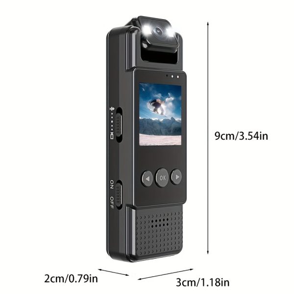 YIIYRY 3.81cm Display Wide-Angle Lens Smart Camera, 1080p HD Video, Portable Action DV with Live Preview, USB/Battery Powered, Indoor Use, Rechargeable Lithium Polymer Battery, Non-Waterproof, SD Card Not Included