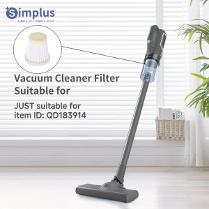 Simplus Vacuum Cleaner Filter, Plastic, Easy to Clean and Replace, Without Battery