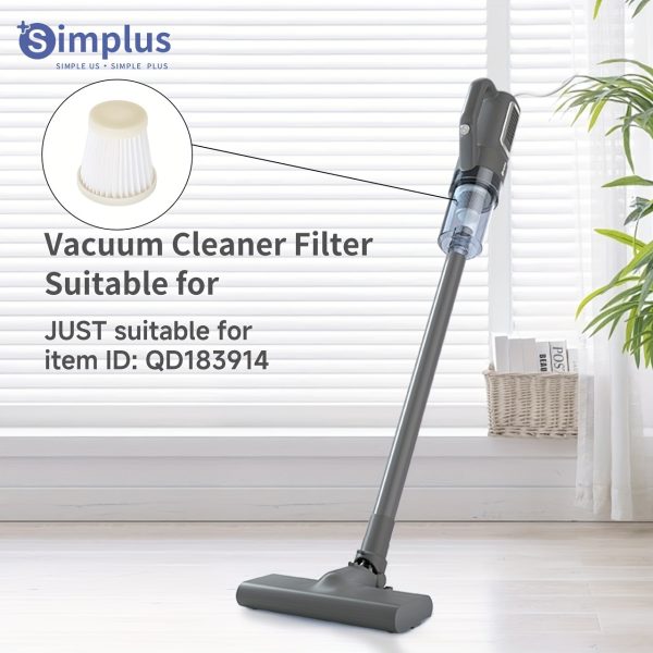 Simplus Vacuum Cleaner Filter, Plastic, Easy to Clean and Replace, Without Battery
