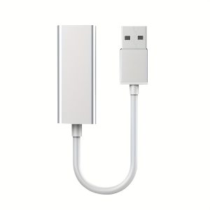 Ethernet Adapter USB To 100 Mbps Network Adapter RJ45 Wired LAN Adapter USB Ethernet Cable Converter USB 2.0 To 10/100 Network LAN RJ45 Female Port Wired Adapter, Suitable For Laptop Windows Mac Linux