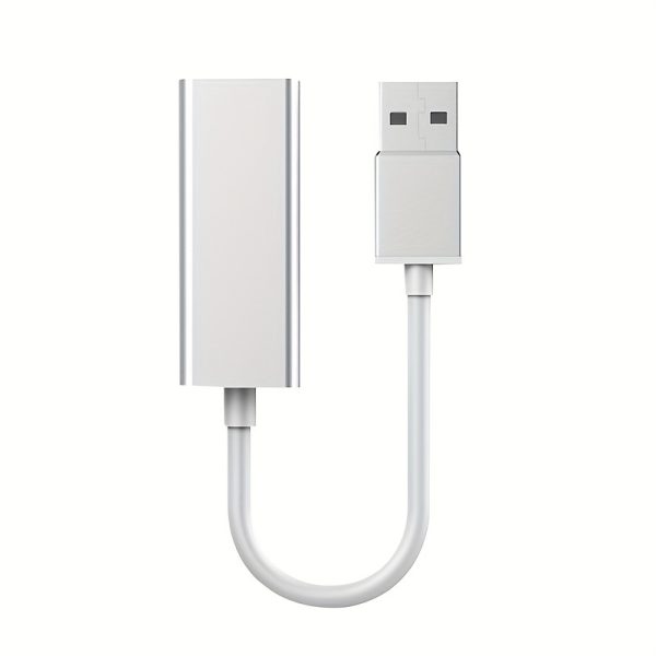 Ethernet Adapter USB To 100 Mbps Network Adapter RJ45 Wired LAN Adapter USB Ethernet Cable Converter USB 2.0 To 10/100 Network LAN RJ45 Female Port Wired Adapter, Suitable For Laptop Windows Mac Linux