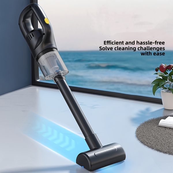 A Powerful Cordless Handheld Vacuum Cleaner with a Lightweight And Portable Design, Offering Hassle-Free Wireless Cleaning, Strong Suction, And High Cleaning Efficiency, Perfect for Home And Car Use.