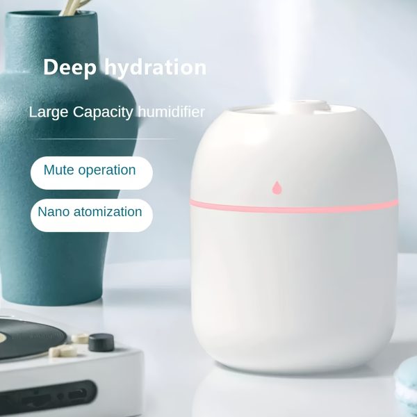 Portable Cool Mist Humidifier, 7-Color Light, and Auto Shut-Off - Perfect for Travel, Home, and Bedroom