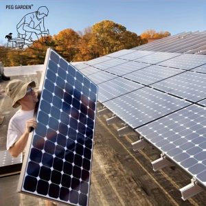 Solar Panel Installation Kit For PV Solar Panels, Suitable For Golden Metal Roofs, Tin Roofs, And Flat Roofs. The Kit Includes Adjustable Panel Grounding And Drainage Troughs, As Well As Z-shaped Brackets For Clamping The Solar Panels To The Aluminum Rails At The Ends.