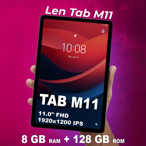Lenovo Tab M11 Tablet - Global Edition, 27.94cm FHD Display, MediaTek Helio G88, 8GB RAM, 128GB Storage, ZUI 16: Lenovo's Latest OS with Google Suite Support, Streaming, Work, and Entertainment
