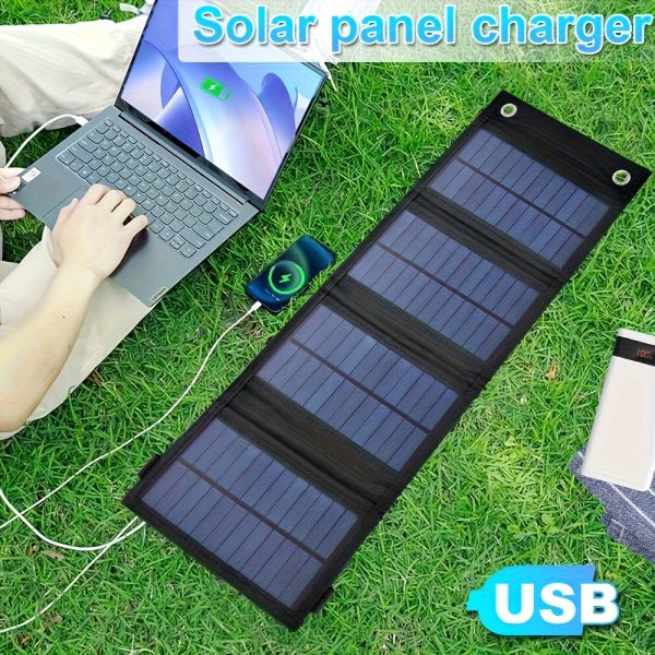 1pc USB Foldable Solar Panel Portable Flexible Small 5V Folding Solar Panels Cells For Mobile Phone Battery Charger