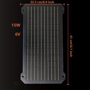 15W High-power 2025 Portable Solar Panel,, USB/Type-C Dual Interface Fast Charging, Outdoor Emergency Charging Board, Courtyard Light Power Interface, High Conversion Rate, Made of Magnetic Material, Non-Removable Photovoltaic Module, No Battery, with Power for Cut Energy Bills