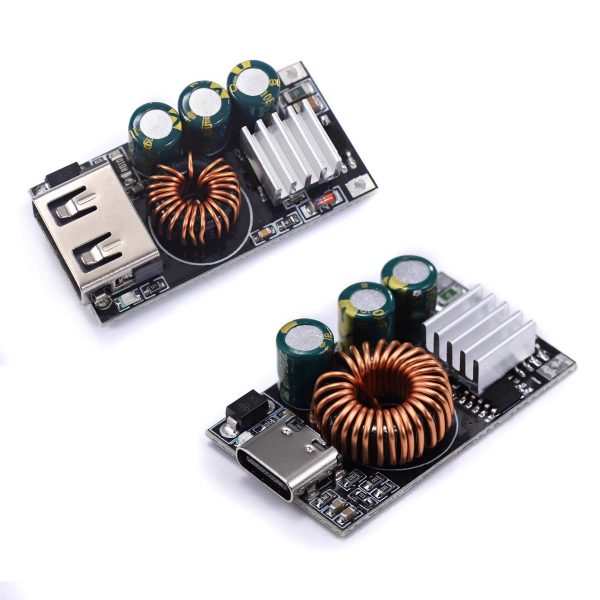 QC3.0 Fast Charge Module for DIY Chargers, DC Step-Down 10-30V, Fiberglass Material, Room Electrical/Hard Wiring Power Mode, Operating Voltage ≤36V - Industrial Grade Emergency Phone Charging Board