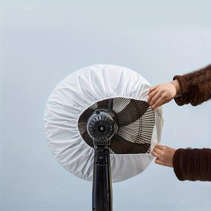 1pc Cartoon Pattern Fan Protective Cover Dust Cover, Waterproof Fan Cover Household Universal Round Floor-standing Electric Fan Cover
