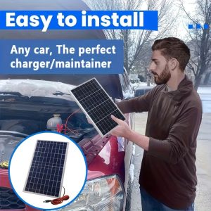 [1pc 10W Portable Solar Panel Kit] 10W Portable Solar Panel Kit, Polycrystalline Silicon, with Magnetic Material, DC 12V-18V, USB & 5V Solar Charger, for Cars, Boats, RV, Camping, with PWM Controller, No Battery Included
