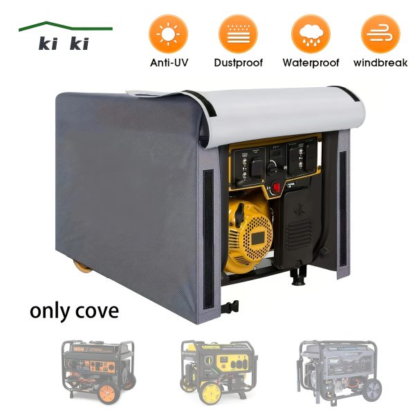 Heavy-Duty Waterproof Generator Cover - Outdoor UV & Dust Protection, All-Season Fabric Cover for Portable Generators, Garden Yard Essential with Secure Fastening System, Generator Accessories