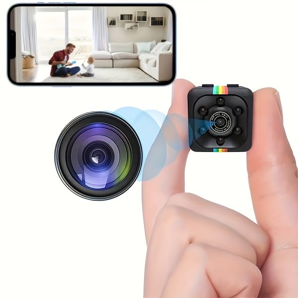 1pc Mini HD Camera with Audio and Video Recording, Motion Detection, USB Rechargeable Lithium Polymer Battery, ABS Material, 720P Video Resolution, No Storage - Home Security Monitor, Pet Monitoring System | Compact Design | Lightweight Camera, Mini Camera