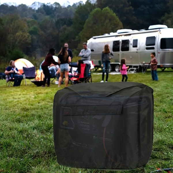 Waterproof Generator Cover for Outdoor Use - Universal Heavy-Duty Weather-Resistant Storage Cover for Portable Generators with Pocket