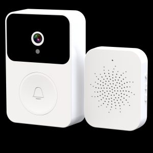 SELFIECOM Wireless Smart Video Doorbell Camera - HD 480P, Night Vision, 2.4G WiFi Connectivity, Rechargeable with Two-Way Audio, PIR Motion Detection, Photo & Recording Capabilities, App Control, Cloud & SD Card Storage
