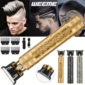 V-Vimika Electric Hair Clipper for Men, USB Rechargeable Cordless Trimmer, Beard Grooming and Haircut Tool, Personal Grooming Styling Kit, Ideal Gift for Father'S Day, New Year, Valentine's, Fits Personal Use or Barbershop