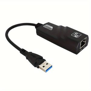 1000Mbps/100Mbps USB 3.0 Ethernet Adapter, RJ45 Network Card for PC/Laptop, Smartthings Compatible, USB Powered, Operating Voltage ≤36V