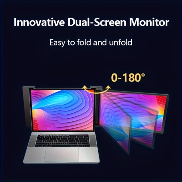 35.56cm Portable HD IPS Laptop Screen Connector - Dual Monitor, Easy Setup for 33.78-43.18cm Notebooks