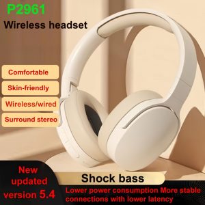 Over-Ear Wireless Headphones with Wireless 5.0, Noise Cancellation, Surround Sound, and Long Battery Life - Comfortable Ear Cups, Foldable Design, Type-C Charging, HiFi Lossless Sound Quality, Ideal for Exercise & Outdoor Use