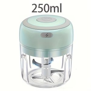 USB Rechargeable Mini Food Chopper, Portable Electric Vegetable Dicer, 250ml Capacity, Wireless Food Processor, with One-Touch Operation, for Garlic, Fruits, Onions, and More