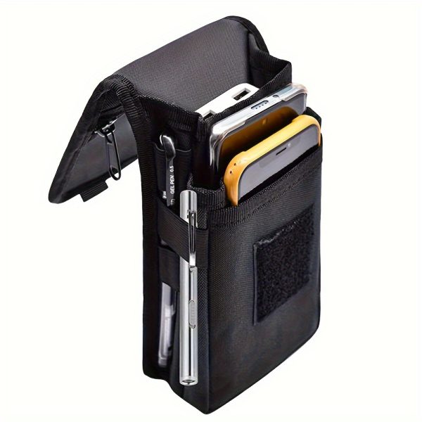 Random Zipper Direction Mobile Phone Case, Belted Mobile Phone Protective Bag, Large Smartphone Holder, Multi-purpose Mobile Phone Bag, Suitable for Work, Hiking, Camping, BBQ, Rescue