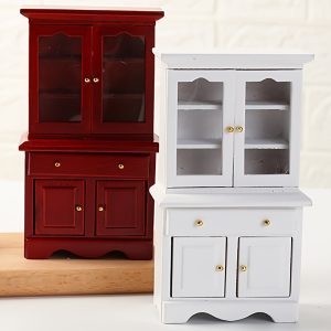 Elegant Wooden Bookcase and Cabinet Set: Perfect for Home Decor - No Electricity Required
